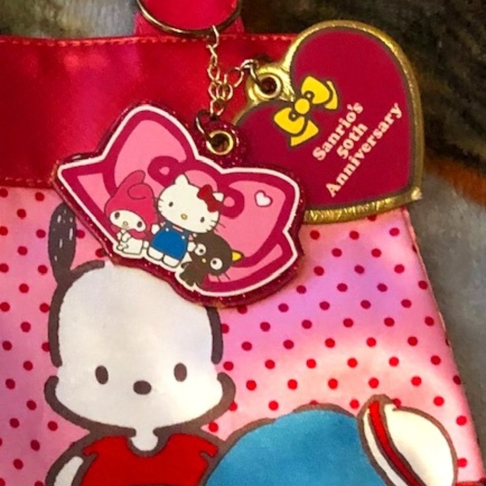 😻 Hello Kitty 50th Anniversary Tote Bag Purse Pink